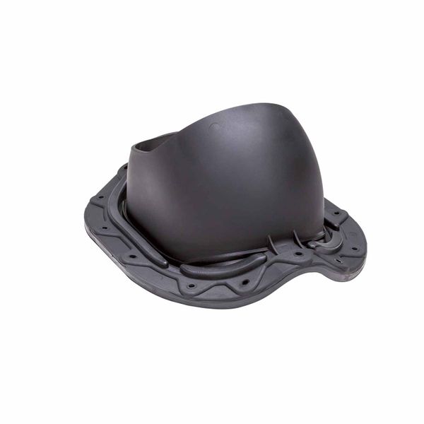 Stål profil taggennemføring Sort